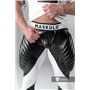 MASKULO - Men's Fetish Leggings Codpiece Zipped Rear White