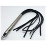 Flogger 12 leather strings - Aluminium handle - 53cm