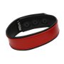 Addikt Leather Armband: Red & Black